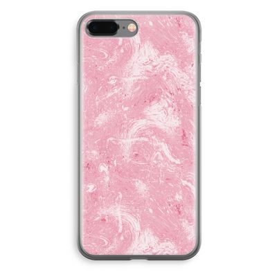 Abstract Painting Pink: iPhone 8 Plus Transparant Hoesje