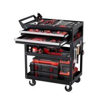 VEVOR Gereedschapswagen 181 kg Werkplaatswagen Transportwagen 785 x 450 x 945 mm Zwart