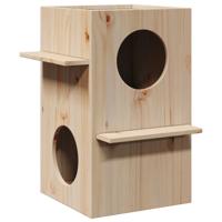VidaXL Kattenhuis 43x43x60 cm massief grenenhout