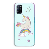 Regenboog eenhoorn: Oppo A52 Transparant Hoesje