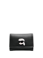 Karl Lagerfeld portefeuille Ikon en cuir - Noir