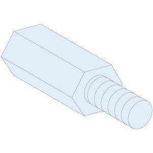 Schneider Electric PrismaSeT-P, afstandshouder, hexagonale, M6, hoogte = 23 mm, (4 stuks) 1 stuk(s)