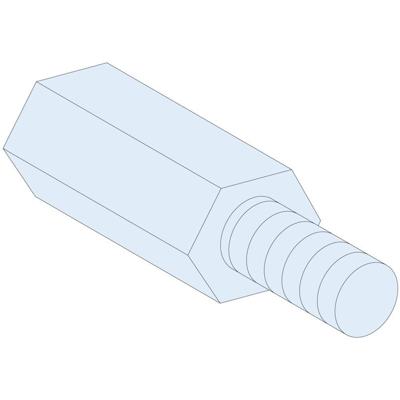 Schneider Electric PrismaSeT-P, afstandshouder, hexagonale, M6, hoogte = 23 mm, (4 stuks) 1 stuk(s)