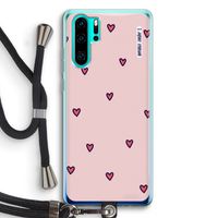 Hartjes: Huawei P30 Pro Transparant Hoesje met koord