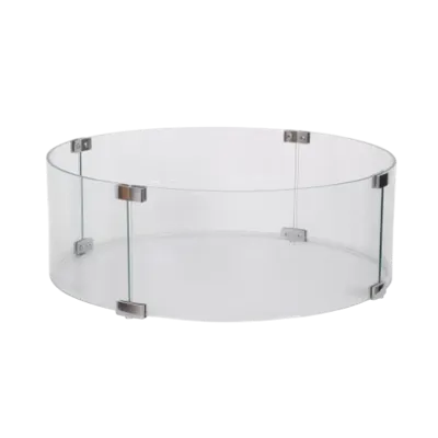 Happy Cocooning Glass Set Rond XL Ø58 - Geharde Glazen Windscherm voor Ronde Vuurtafel Happy Cocooning Glass Set Rond XL Ø58 - Geharde Glazen Windscherm voor Ronde Vuurtafel