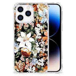 Case voor iPhone 14 Pro Dark Flowers