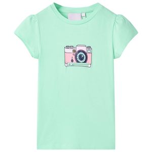 Kindershirt 128 felgroen