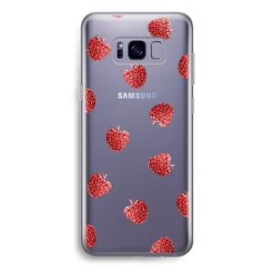 Framboosjes: Samsung Galaxy S8 Plus Transparant Hoesje