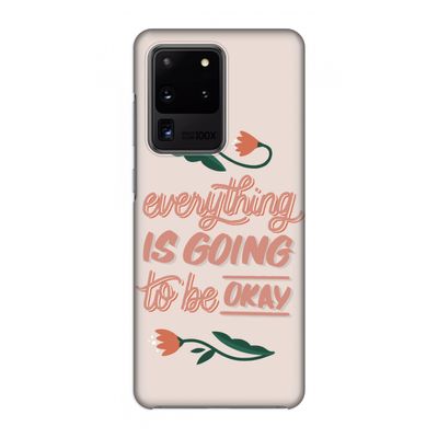 Optimistic flower girl: Volledig geprint Samsung Galaxy S20 Ultra Hoesje