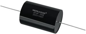 Monacor MKPA-470 capacitors Zwart Cylindrisch