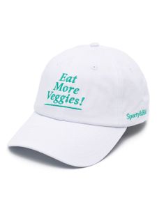 Sporty & Rich casquette Eat More Veggies - Blanc