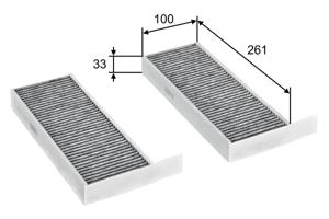 Interieurfilter CLIMFILTER PROTECT VALEO, u.a. für Peugeot