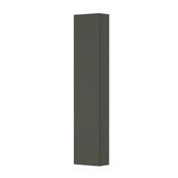 INK Badkamerkast - 35x20x169cm - 1 deur - links en rechtsdraaiend - Spiegel - aan binnenzijde MDF lak Mat beton groen 1241107 - thumbnail