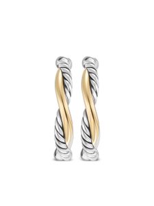 David Yurman créoles Petite Infinity en or 14ct et argent sterling (17,3 mm)