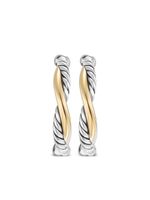 David Yurman créoles Petite Infinity en or 14ct et argent sterling (17,3 mm) - thumbnail