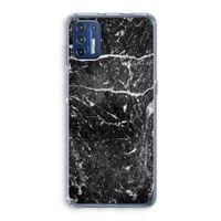 Zwart marmer: Motorola Moto G9 Plus Transparant Hoesje