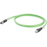 Weidmüller 2124020020 Sensor/actuator dataconnector M12 Aantal polen (sensoren): 8 Stekker, recht 2.00 m 1 stuk(s)