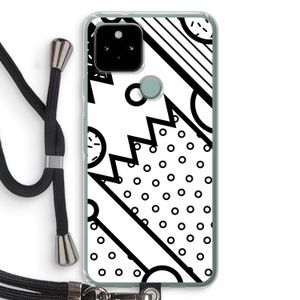 Pop Art #4: Pixel 5 Transparant Hoesje met koord