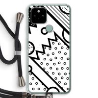 Pop Art #4: Pixel 5 Transparant Hoesje met koord