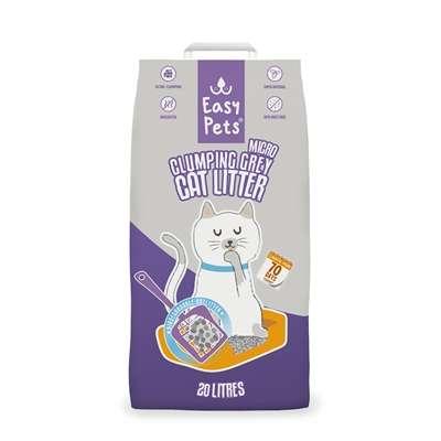EASYPETS KATTENBAKVULLING CLUMPING GREY MICRO