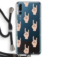 Rock: Huawei P20 Pro Transparant Hoesje met koord