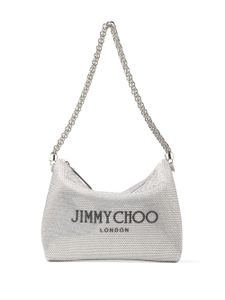 Jimmy Choo sac porté épaule Cleo à ornements en cristal - Argent