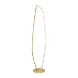 EGLO Vallerosa Vloerlamp - LED - 128,5 cm - Goud/Wit - Staal