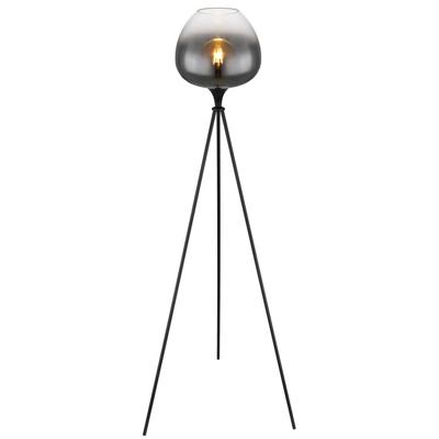 Globo Zwarte vloerlampMaxy tripod - 15548S1
