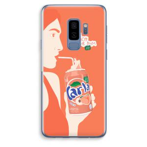 Peach please!: Samsung Galaxy S9 Plus Transparant Hoesje