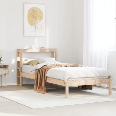Bedframe zonder matras massief grenenhout 90x200 cm