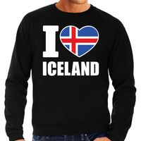 I love Iceland supporter sweater / trui zwart voor heren 2XL  -