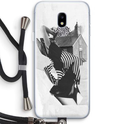 House: Samsung Galaxy J3 (2017) Transparant Hoesje met koord