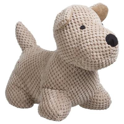Atmosphera Deurstopper hondje - 1 kg - beige - polyester stof- 31 x 24 cm - deurstop