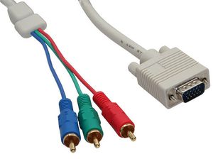 InLine 17202 video kabel adapter 2 m VGA (D-Sub) RCA Multi kleuren