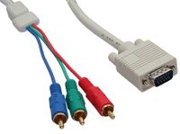 InLine 17202 video kabel adapter 2 m VGA (D-Sub) RCA Multi kleuren - thumbnail