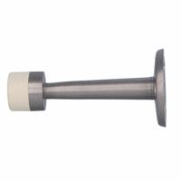 AMIG Deurstopper/deurbuffer - 75mm - muurbevestiging - satijn messing   -