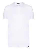 DSQUARED2 t-shirt en coton à patch logo - Blanc