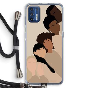 Sweet creatures: Motorola Moto G9 Plus Transparant Hoesje met koord