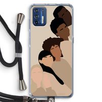 Sweet creatures: Motorola Moto G9 Plus Transparant Hoesje met koord