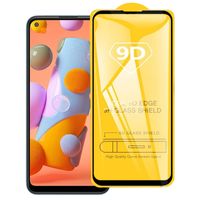 Voor Galaxy A11 9D Full Glue Full Screen Tempered Glass Film