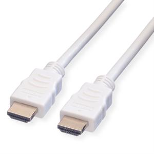 VALUE HDMI High Speed Cable met Ethernet M-M, wit, 10 m
