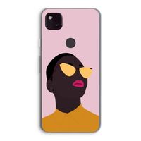 Yellow glasses: Google Pixel 4a 5G Transparant Hoesje