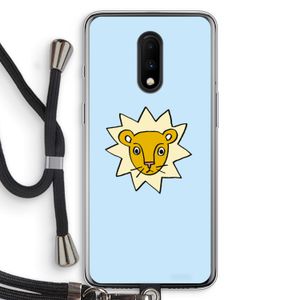 Kleine leeuw: OnePlus 7 Transparant Hoesje met koord