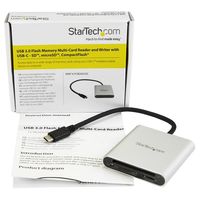 StarTech.com USB 3.0 Flash geheugen multi kaartlezer/schrijver met USB-C SD, microSD, CompactFlash - thumbnail