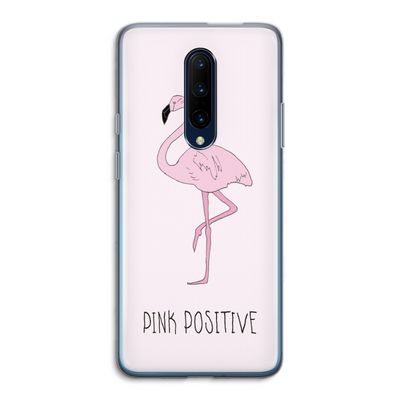 Pink positive: OnePlus 7 Pro Transparant Hoesje