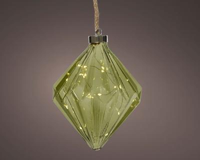 Micro LED diamant binnen dia16-H20cm green/warm white - Lumineo