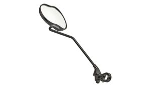 Ergotec spiegel m-99lv met lange arm 121 x 78-66 mm aluminium zwart gezandstraald