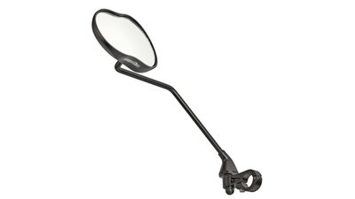 Ergotec spiegel m-99lv met lange arm 121 x 78-66 mm aluminium zwart gezandstraald