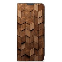 Book Wallet Case voor OnePlus 10 Pro Wooden Cubes