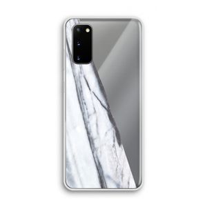Gestreepte marmer: Samsung Galaxy S20 Transparant Hoesje